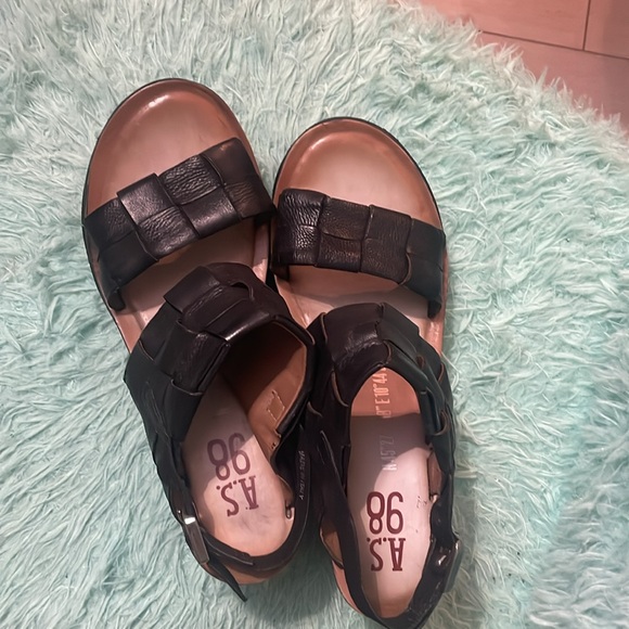 A.S.98 Nassar Platform Sandal black (40) - Picture 2 of 9